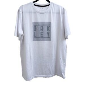 Oakley Men’s Box Logo Tee in White